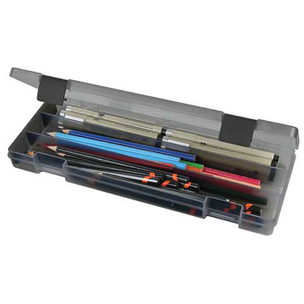 Storage & Organization, Art & School, 12"x4.5", Translucent, ArtBin, Charcoal, Pencil Box, 5060
